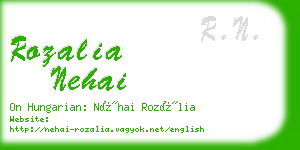 rozalia nehai business card